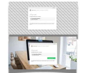 Achtergrond Afspraken widget in Salonhub