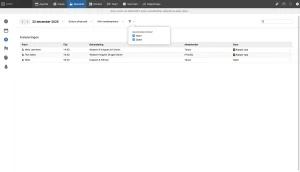 Een overzicht van geannuleerde afspraken