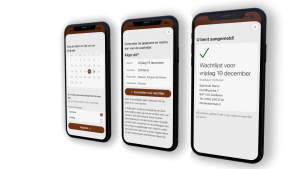 De wachtrij optie in dé Kapper App